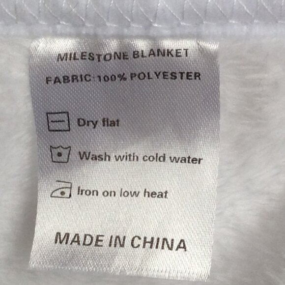 Milestone Baby Blanket Bath Towel Bathtime Monthly  Growth Chart - Picture 4 of 4